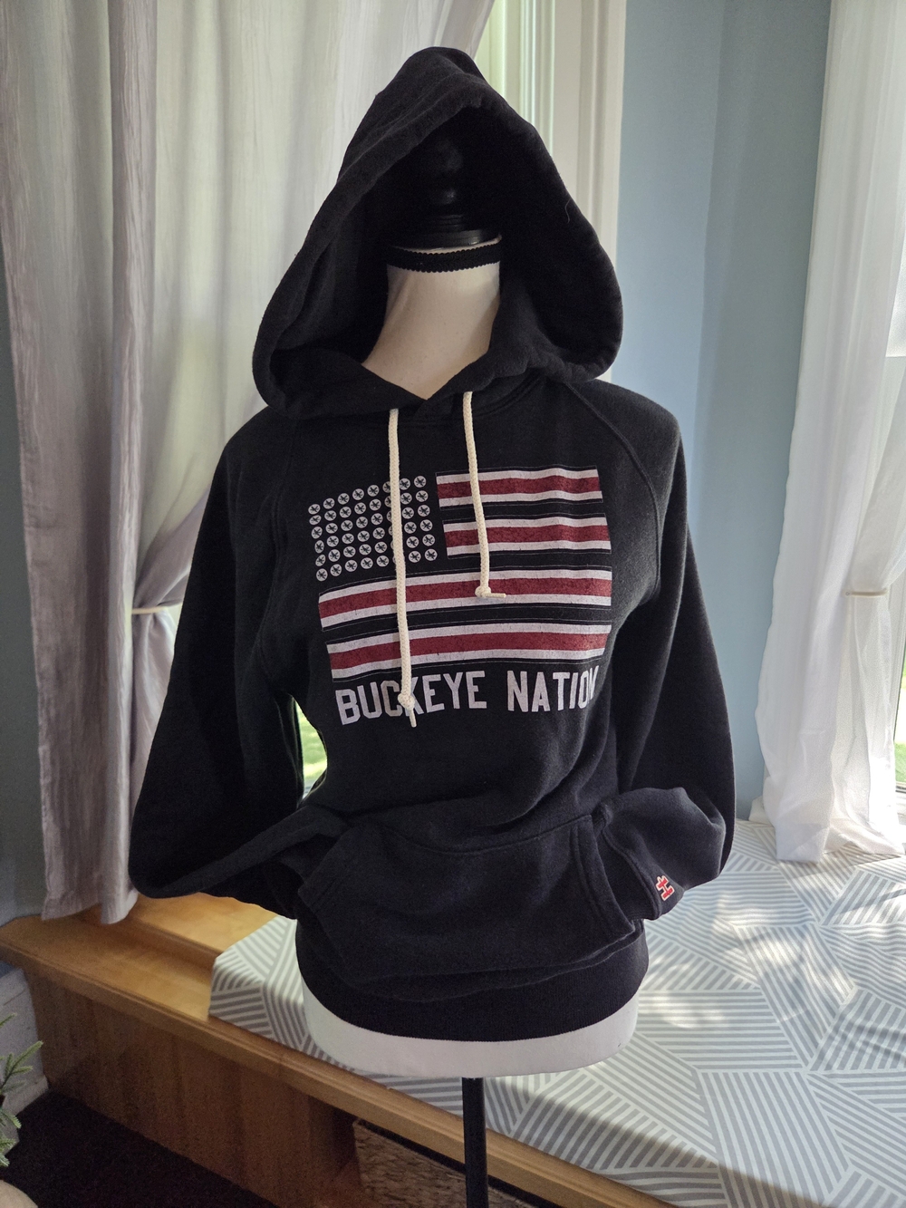 Homage Buckeye Nation Ohio State Black Pullover Hoodie Sweatshirt
